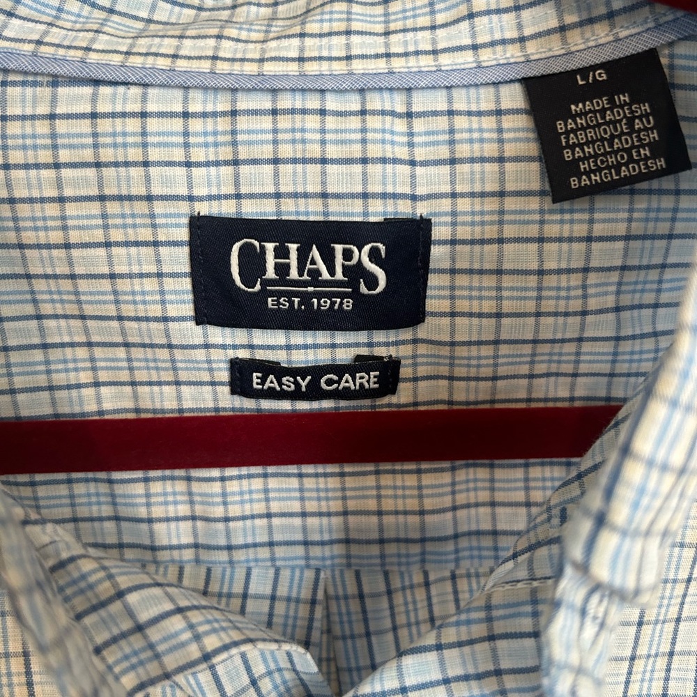 NEW Chaps men’s shirt. Large. No flaws.